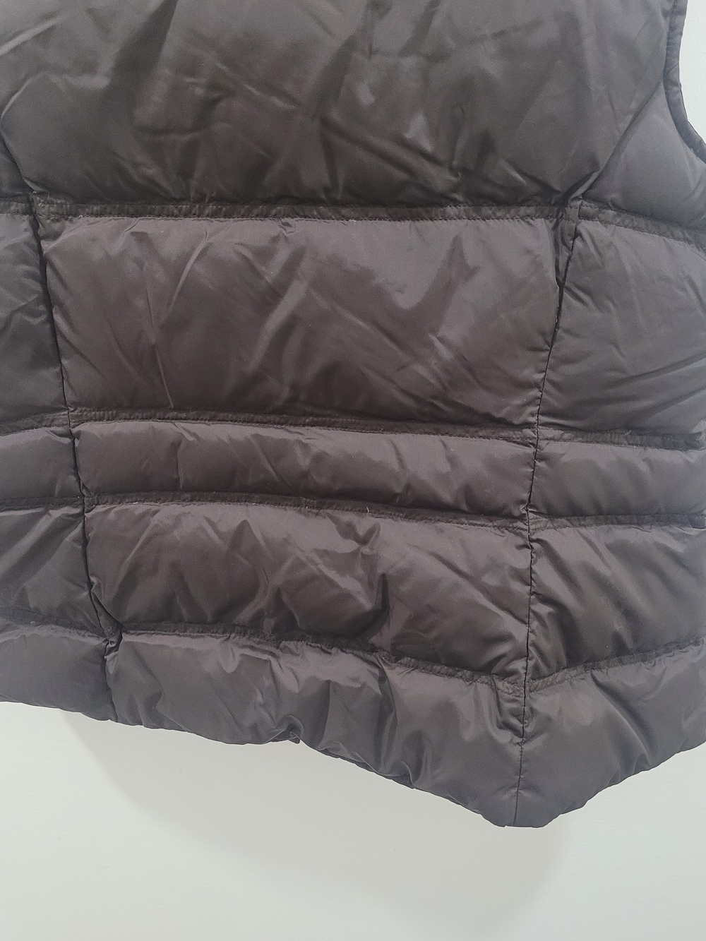 Lands' End Women's Dark Brown Quilted Puffer Vest - Picture 9 of 10